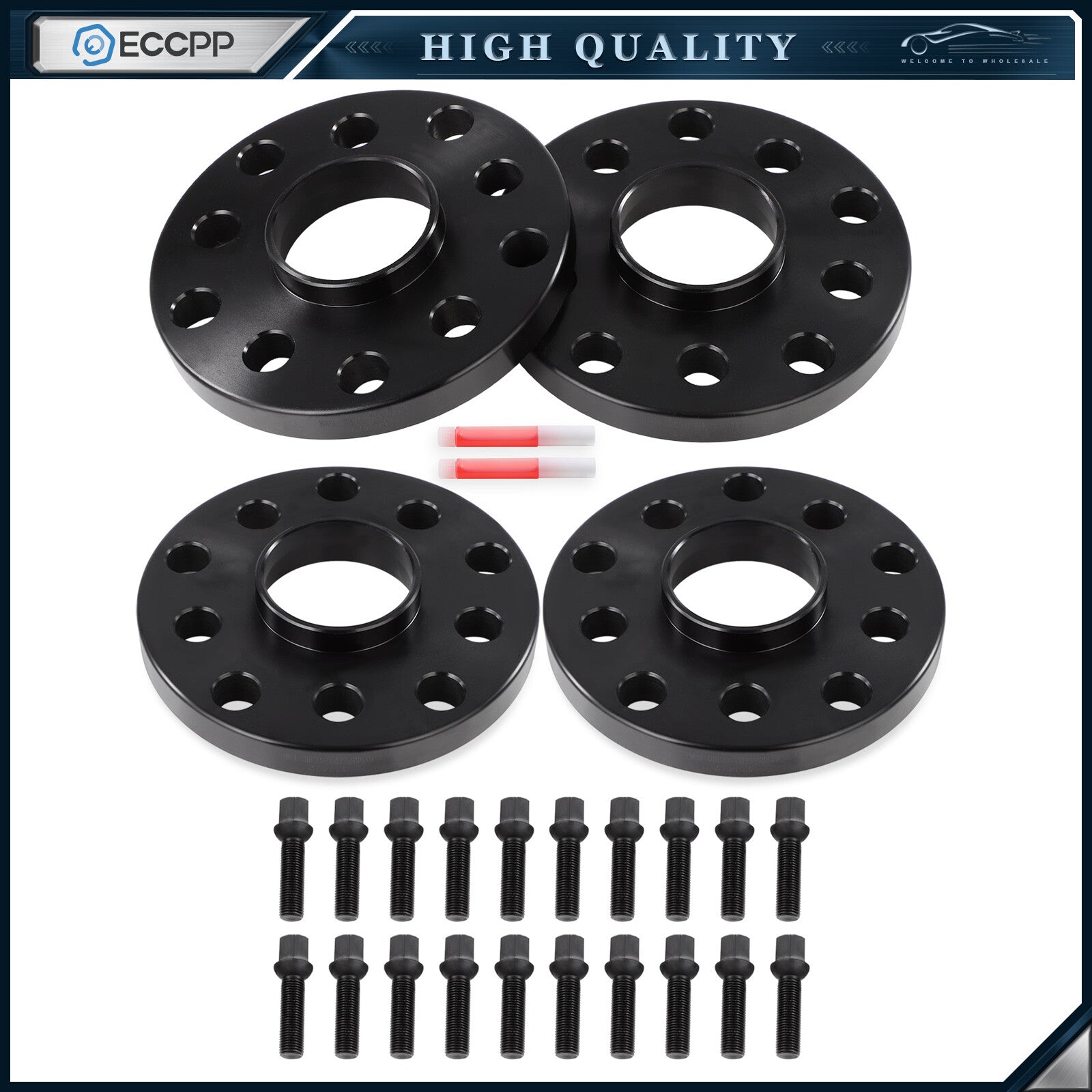 4Pcs 15mm 5x100 5x112 Hubcentric Wheel Spacers For Volkswagen Audi A3 TT Quattro KOEEP