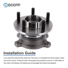 2Pcs Wheel Hub Bearings Rear AWD For Ford Escape 2013-2019 Lincoln MKC 2015-2019 6B93BC-57