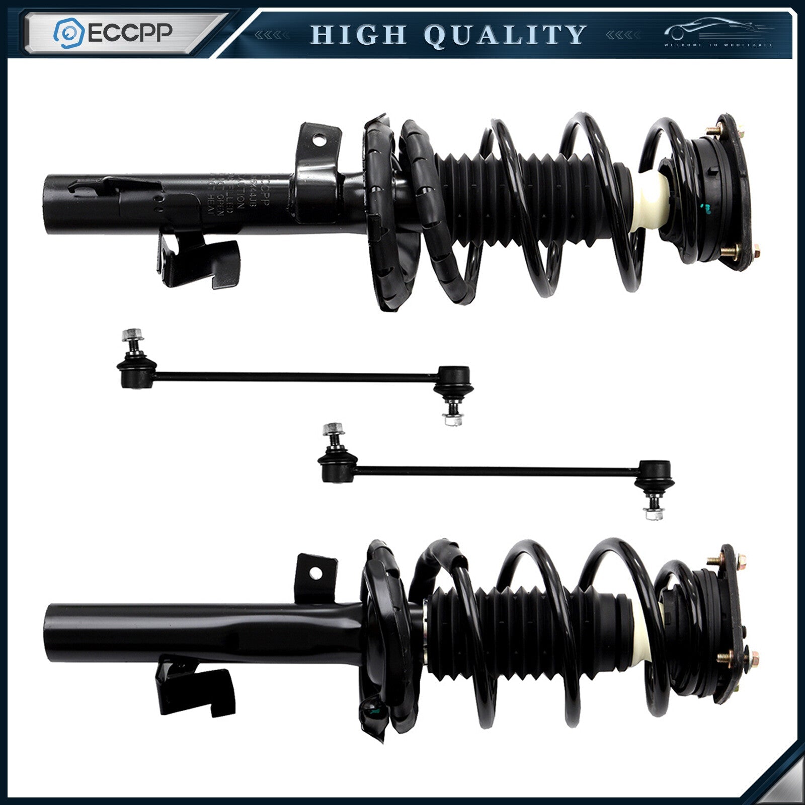 4pc Front Struts Sway Bar Link Kit for 2004 2005 2006 2007 2008 2009 Mazda 3 & 5 KOEEP