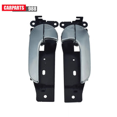 Pair Front Inside Door Handle Chrome For 02-05 Kia Sedona 0K53B59330 0K53B58330 6B93BC-57