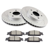 Front Brake Rotors & Ceramic Pads for 1997-2001 2002 2003 Chevy Malibu 6B93BC-57