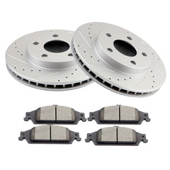 Front Brake Rotors & Ceramic Pads for 1997-2001 2002 2003 Chevy Malibu 6B93BC-57