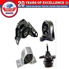 Fits 2002-2004 Honda Civic GX HX 1.7L w/AUTO Motor&Trans Mount 4pcs : A6595, 6B93BC-57