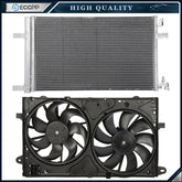 Electric AC Condenser Cooling Fan Kit For 2014-2017 2018 2019 Chevrolet Impala 6B93BC-57