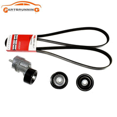 V-Ribbed Belt & Tensioner & Idler Pulley Kit For 2011-2014 Hyundai Kia 2.0L 2.4L 6B93BC-57