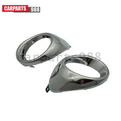 Chrome Front Bumper Fog Light Trim Left Right For 2013-2015 Lexus ES300h ES350 6B93BC-57