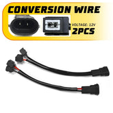 Conversion Wire H11 to H1 Two Harness Fog Light Bulb Adapter Socket Lamp Replac 6B93BC-57