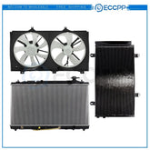 Electric Radiator Condenser Cooling Fan Kit For 2005 2006-2012 Toyota Avalon 6B93BC-57