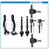 ECCPP 2 x Ball Joints + 2 x Sway Bar + 4set Tie Rod Fits 02-2005 Hyundai Sonata KOEEP