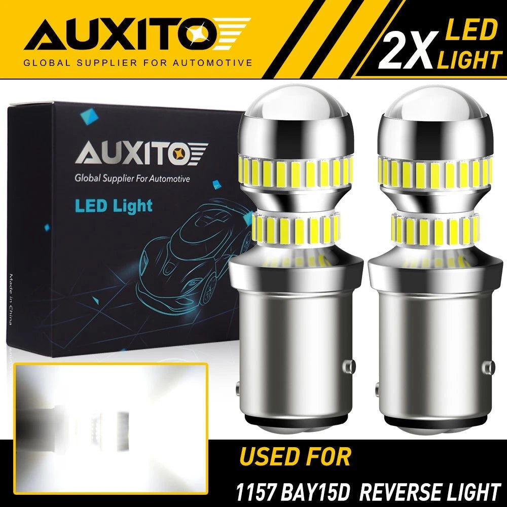 AUXITO White LED 1157 Backup Reverse Light Bulbs for Chevy Corvette C5 1997-2004 AUXITO