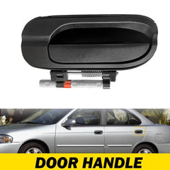 Outside Exterior Door Handle Black Rear Left Side LH For 2000-06 Nissan Sentra A 6B93BC-57
