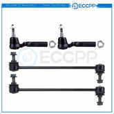 2004 2005 06-2010 For Chvey Malibu 4PCS Front Outer Tie Rod Links Sway Bar Links 6B93BC-57