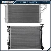 Aluminum Radiator & AC Condenser Cooling Kit For 2018 2017 2016 Kia Optima 6B93BC-57