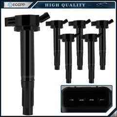 ECCPP 6 Ignition Coils For 2005-2018 Toyota Avalon 2007-2017 Toyota Camry 3.5L ECCPP