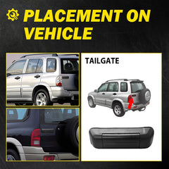 for Suzuki Grand Vitara Textured Tailgate Handle Rear Cargo Black 1999 to 2005 A 6B93BC-57