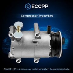 A/C AC Compressor For 2013-2014 Ford Focus 2.0L 98323 6B93BC-57