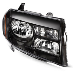 Pair Kit Headlights Assembly For 2012-2015 Honda Pilot SUV 3.5L Black Amber 6B93BC-57