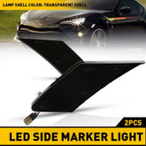 For 2017-2020 Toyota 86 Smoked White LED Side Marker Light Turn Signal Lamp EOA 6B93BC-57