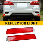 2X FOR 2009-2014 NISSAN MURANO RED LENS REAR BUMPER LOWER REFLECTOR LIGHTS TRIM 6B93BC-57