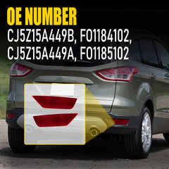 LH RH Rear Bumper Reflector For 2013-19 Ford Escape CJ5Z15A449A CJ5Z15A449B EOA 6B93BC-57