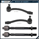 4pc Front Inner and Outer Tie Rod Ends For 2012-2017 Hyundai Veloster Elantra GT 6B93BC-57