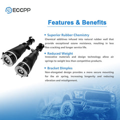Front Pair Air Suspension Shocks For Land Rover Range Rover HSE L322 2002-2012 6B93BC-57