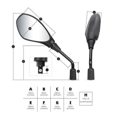 Adjustable Rearview Side Mirror For BMW R1200GS R1250GS /Adventure R1200R R1250R