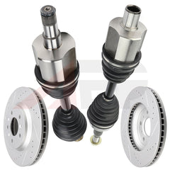 For Chevrolet Impala 3.5L 3.9L 2006-2009 Front CV Axles + Brake Discs Rotors 6B93BC-57