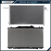 Aluminum Radiator & AC Condenser Cooling Kit For 2002-2006 Acura RSX 6B93BC-57