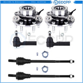 6Pieces Front Steering Kit Tie Rod End Link For 2003-2005 Chevrolet Express 2500 6B93BC-57
