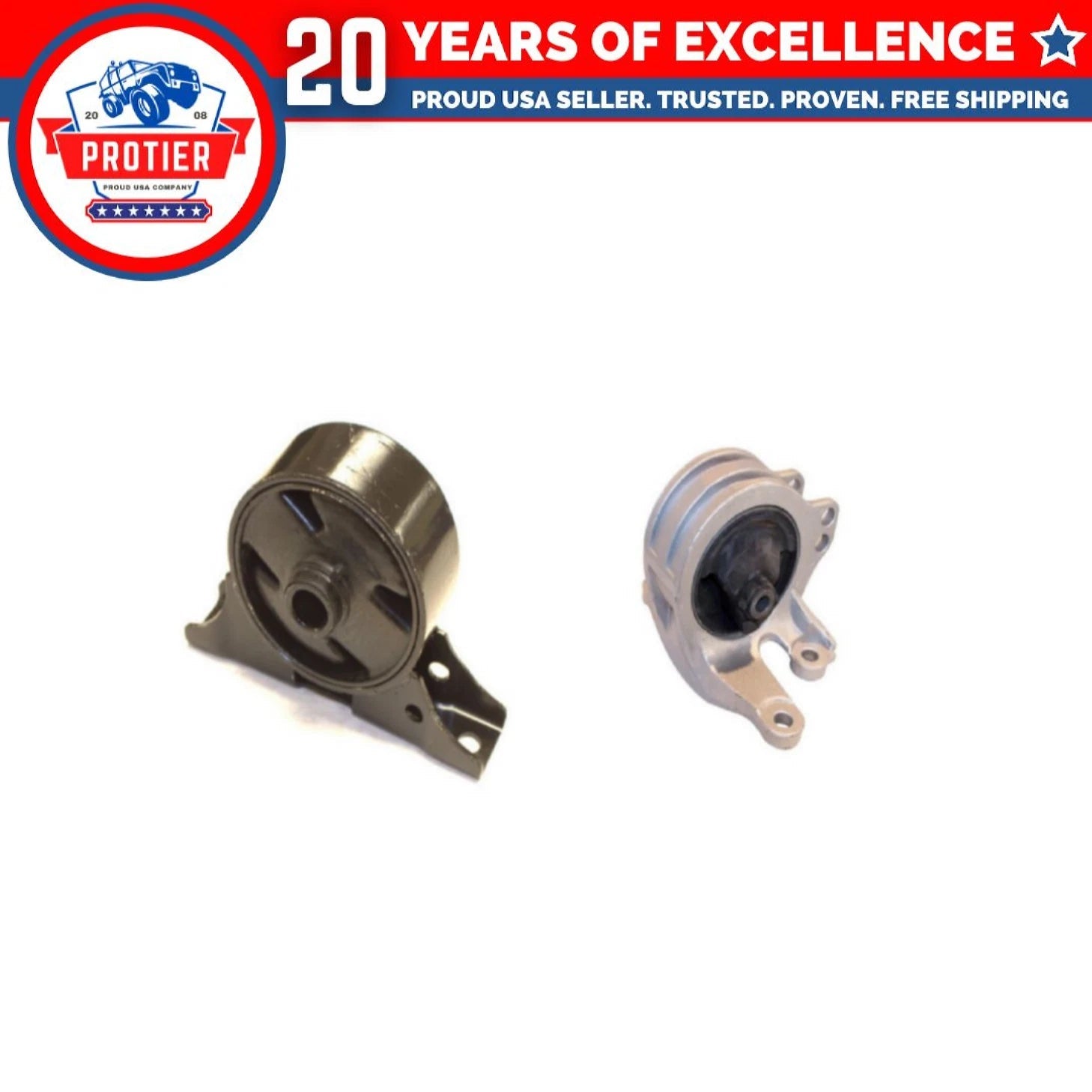 Engine Motor & Trans Mount Set 2PCS Compatible for 2004 - 2011 Mitsubishi 6B93BC-57