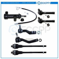 7pc Inner Outer Tie Rod 4-Groove Pitman Idler Arm for Suburban 1500 Tahoe Yukon 6B93BC-57