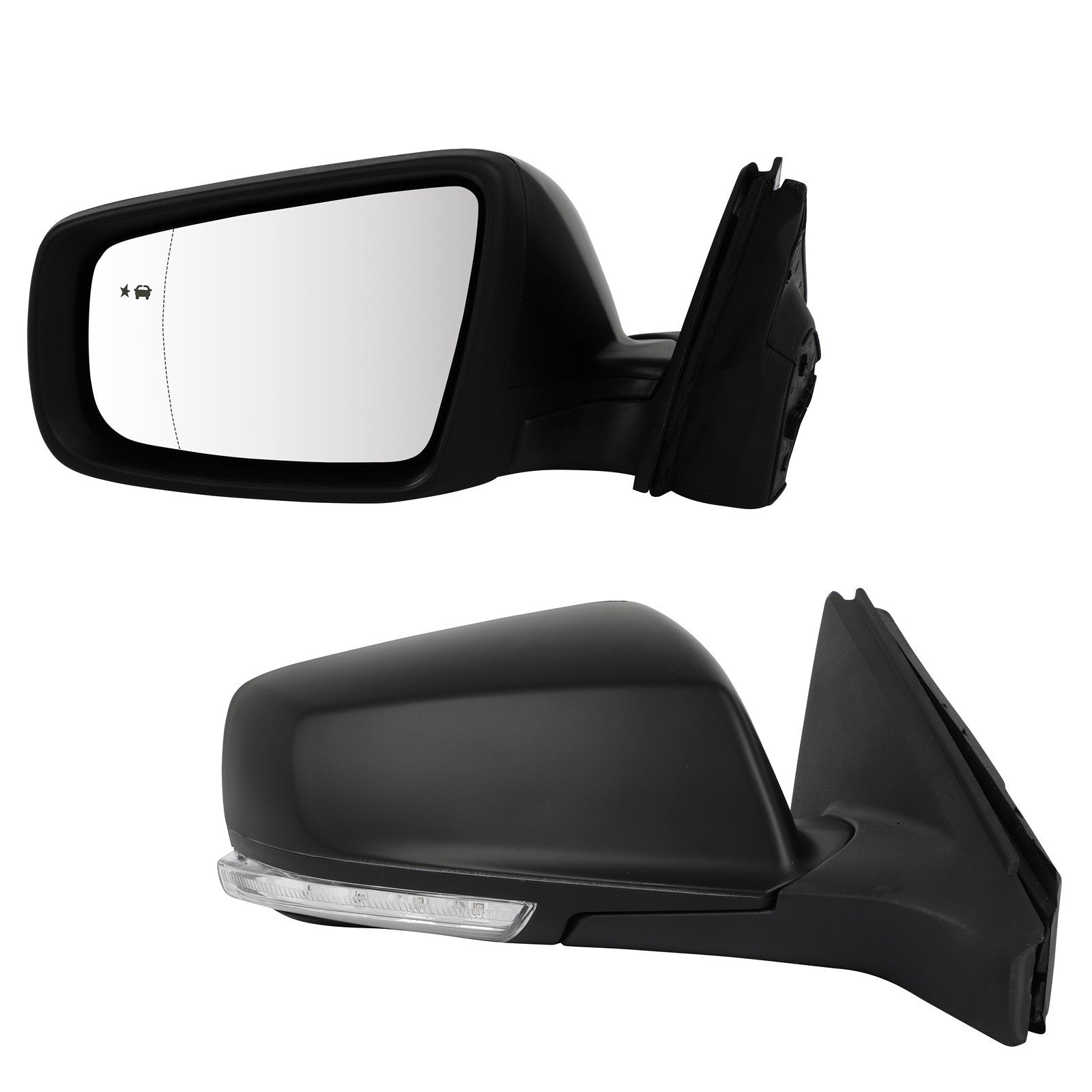Pair Mirrors For 10-13 BUICK Lacrosse Side Object Sensor Paint to Match LH&RH 6B93BC-57