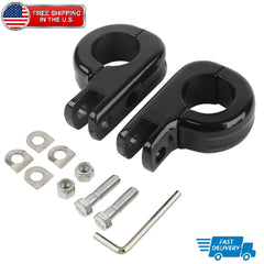 1.25" Highway Guard Foot Peg Clamp Mounting Kit For Harley Touring Engine Bars