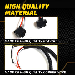 Wire Pigtail Female P A 9003 H4 Two Harness Head Light Bulb Connector Socket EOA 6B93BC-57