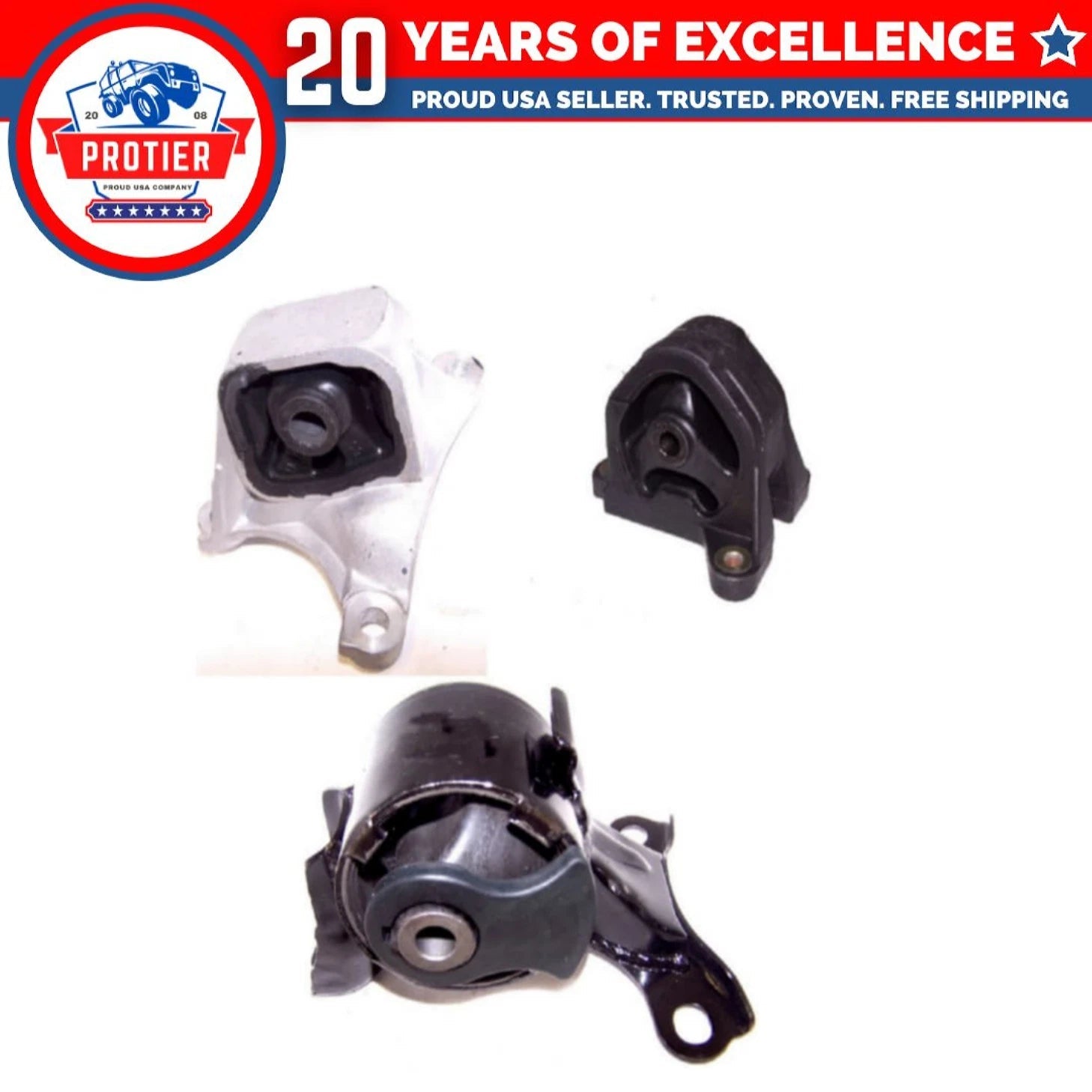 Fits Acura RSX Type-S 2002 - 2006 L4-2.0L Manual Motor & Transmission Mount Kit 6B93BC-57