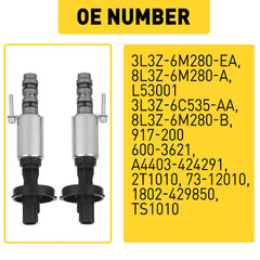 2PC VCT VVT Variable Valve Timing Solenoid For 04-10 Ford F-150 05-14 Lincoln 6B93BC-57