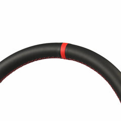 Black Leather Steering Wheel Hand-stitch on Wrap Cover For VW Golf 4 Polo B5