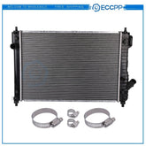 Radiator For 09-10 Chevrolet AveoPontiac G3 with Universal Oil Hose Clamps Kit 6B93BC-57
