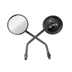10mm Motorcycle Side Mirrors Long Stem for Yamaha Honda Kawasaki Suzuki Vespa US