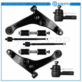 8pcs Front Control Arm Tie Rod End Sway Bar For 2002-2005 2006 Mitsubishi Lancer MITSUBISHI