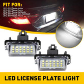 2X PURE WHITE LED Plate License Light Lamp For Camry Toyota Avalon Highlander 6B93BC-57