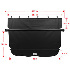 ECCPP Retractable Rear Cargo Cover Shield Shade For 2010-2023 Lexus GX460 4.6L ECCPP