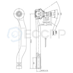 Complete 4pcs Inner Outer Tie Rod Kit For Honda Accord & Odyssey/Acura CL