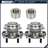4 Pcs Front & Rear Wheel Hub Bearings For Honda Civic EX 1.8L FWD 2006-2010 2011 6B93BC-57