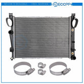 Radiator For 00-06 Mercedes-Benz CL500 S430 SL500 with Oil Hose Clamps Kit 6B93BC-57