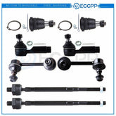 For 2000-2003 Nissan Maxima 8pcs Front Lower Ball Joint Tie Rod Sway Bars Kit 6B93BC-57