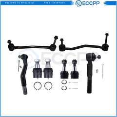 Front Ball Joints Steering Sway Bar Tie Rod End For 2000-04 Ford F250 F350 Super