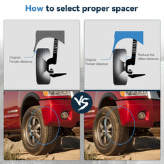 4 Pcs 3" 6x5.5 Hub Centric Wheel Spacers For Chevy Silverado 1500 Suburban Tahoe