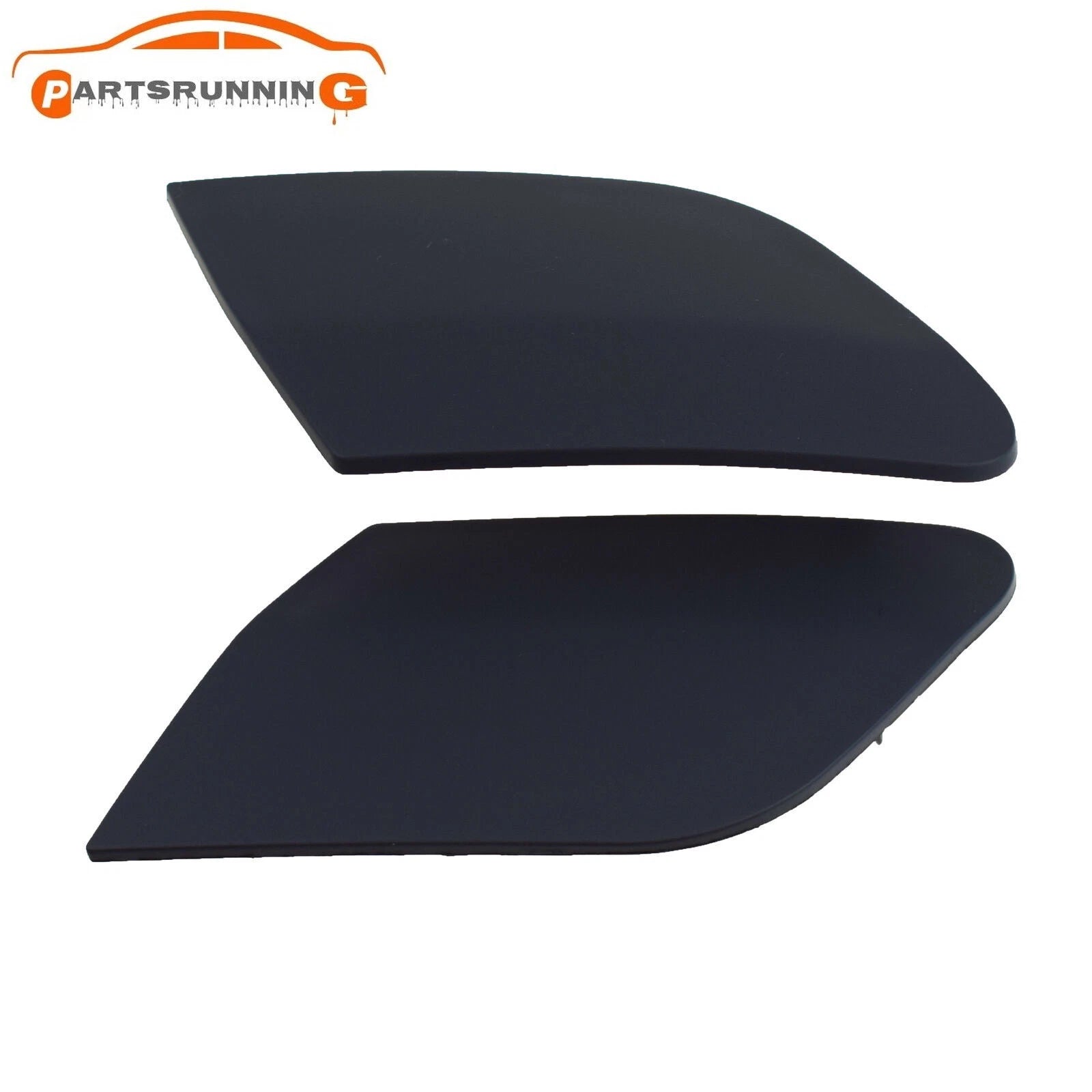 Pair Head Light Headlight Washer Covers For 2005-10 Volkswagen Jetta Rabbit GTI 6B93BC-57